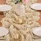 Champagne Gold Table Runner Cheesecloth Summer Boho Gauze Rustic Cheese Cloths